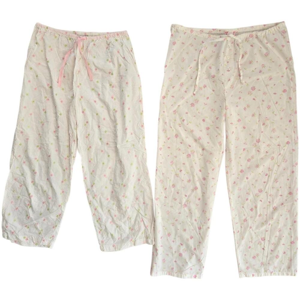 Vintage floral pj pants bundle